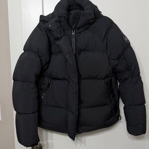 Canada Goose Junction Black Label (L) Black Parka EUC w/ Backpack Straps/Hood
